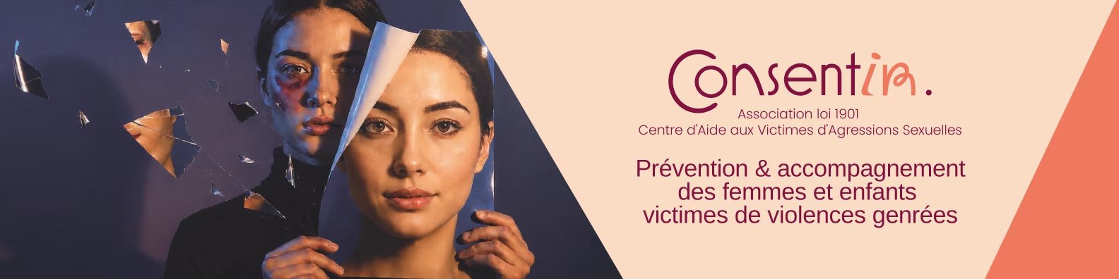 Consentir France — Association loi 1901, Centre d'Aide aux Victimes d'Agressions Sexuelles.